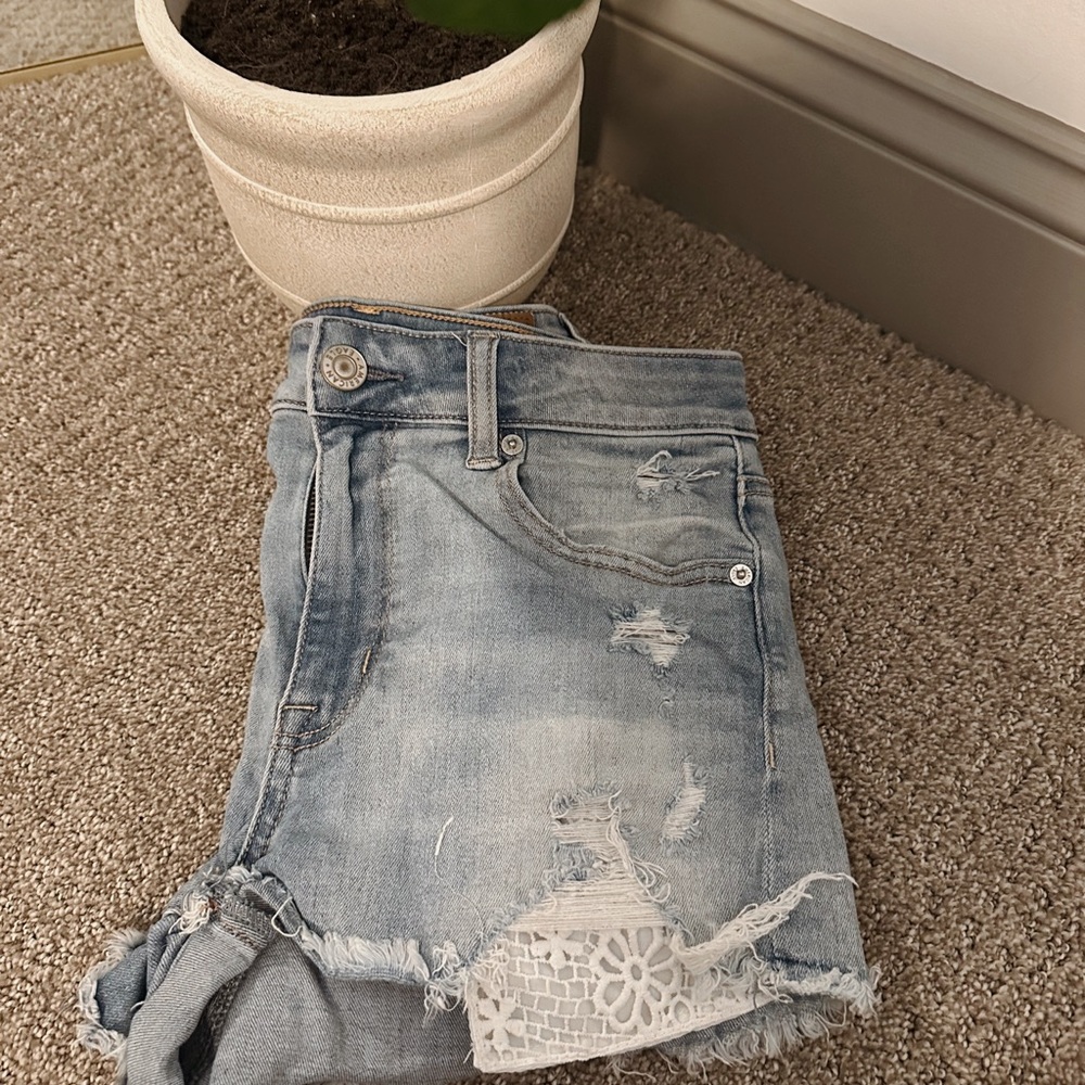 American Eagle Outfitters Light Blue Jean Shorts